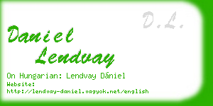 daniel lendvay business card